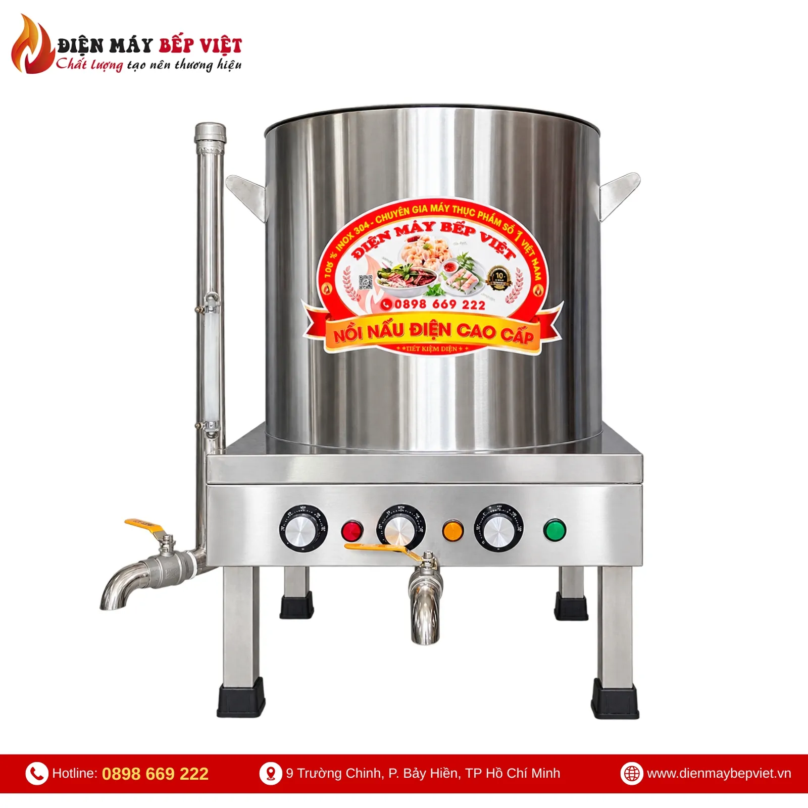 Nồi Nấu Cháo Công Nghiệp 90L