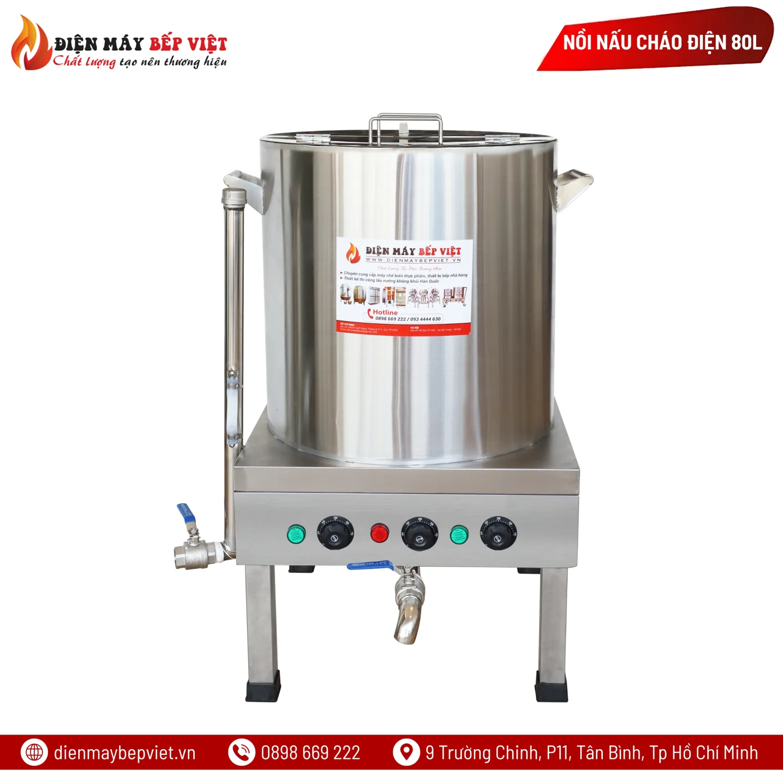 Nồi Nấu Cháo Điện 80L