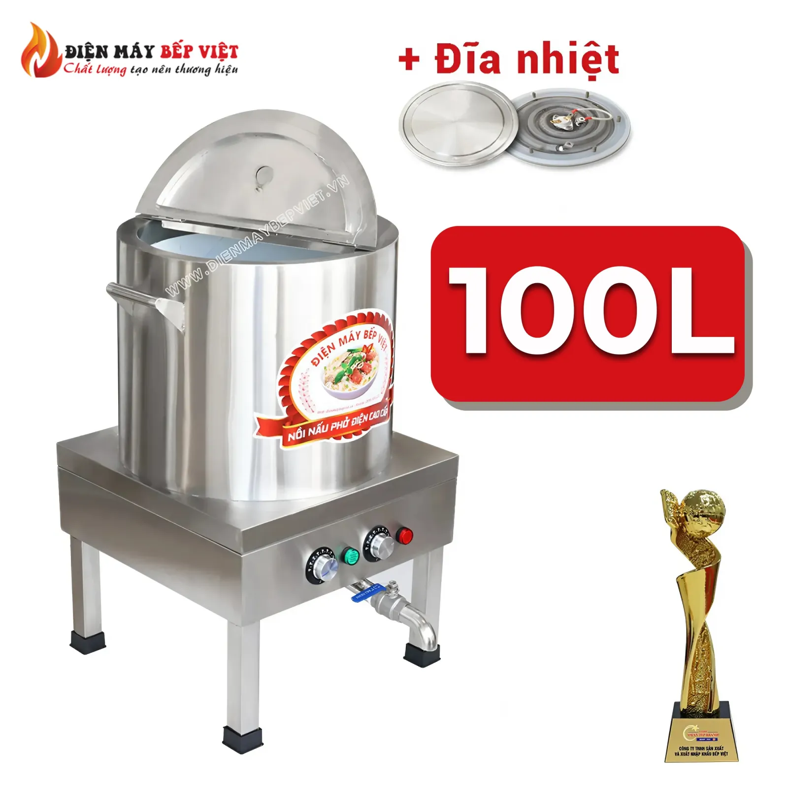 Nồi Phở 100Lít Đĩa Nhiệt
