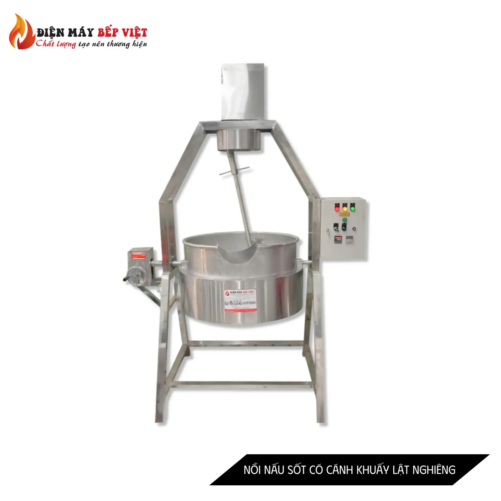 Nồi Nấu Sốt Có Cánh Khuấy Lật Nghiêng 120L