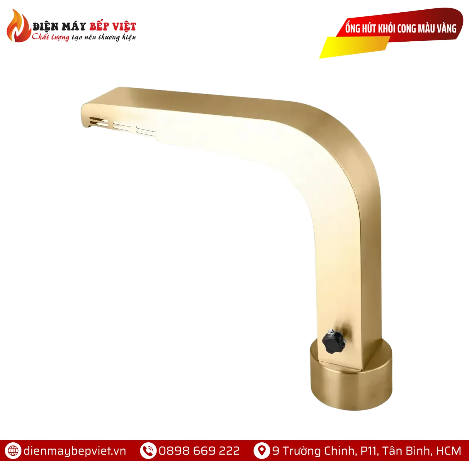 Ống Hút Khói Cong Màu Vàng