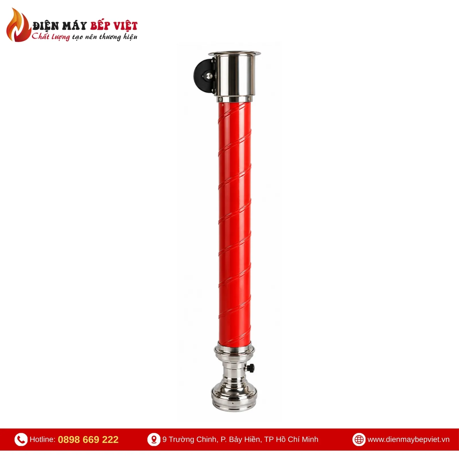 Ống Hút Khói Cứng Màu Đỏ