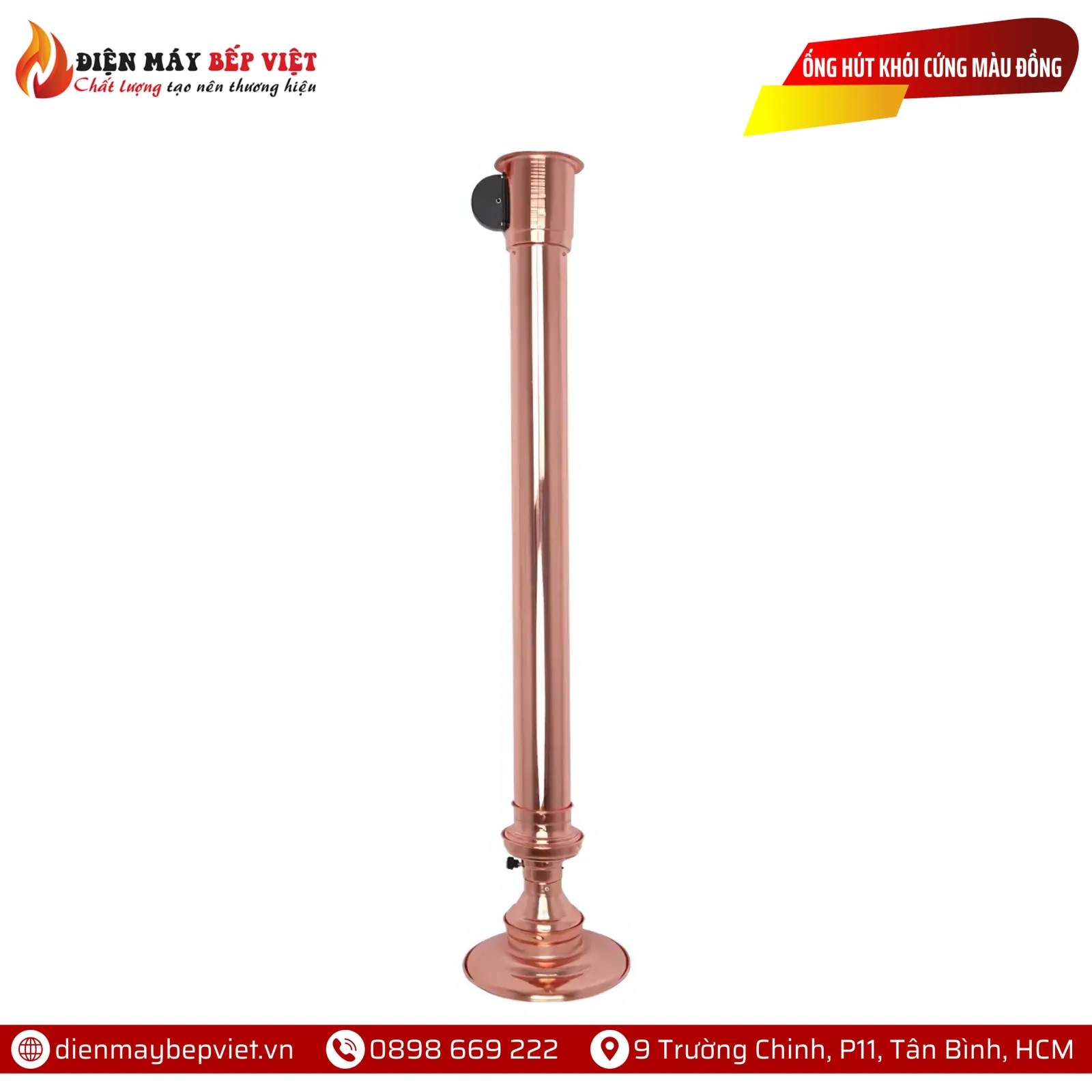 Ống Hút Khói Cứng Màu Đồng