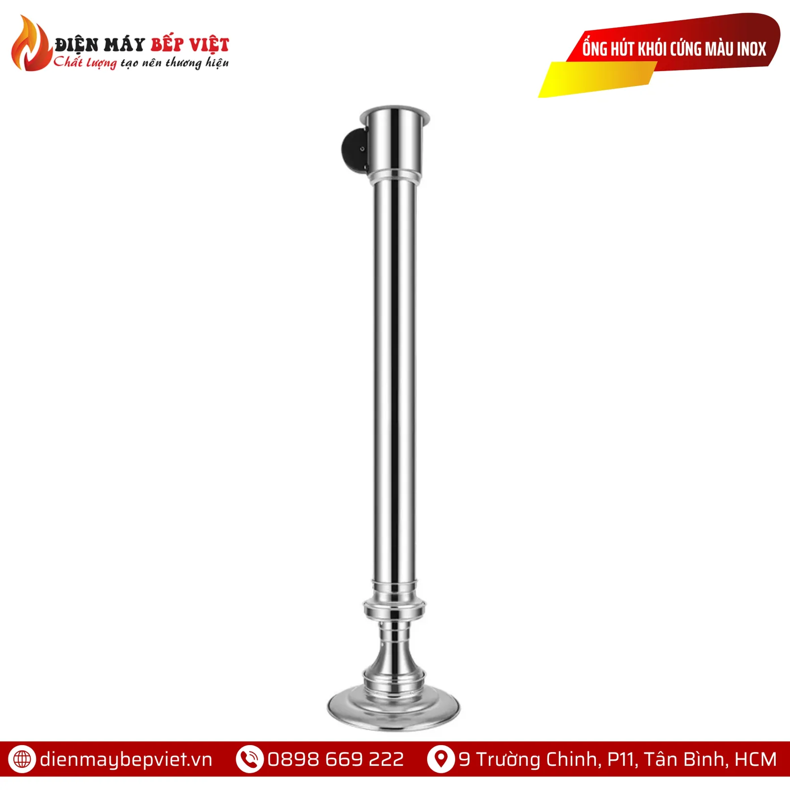 Ống Hút Khói Cứng Màu Inox