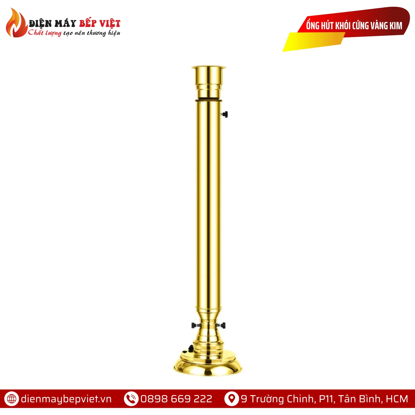 Ống Hút Khói Cứng Màu Vàng Kim