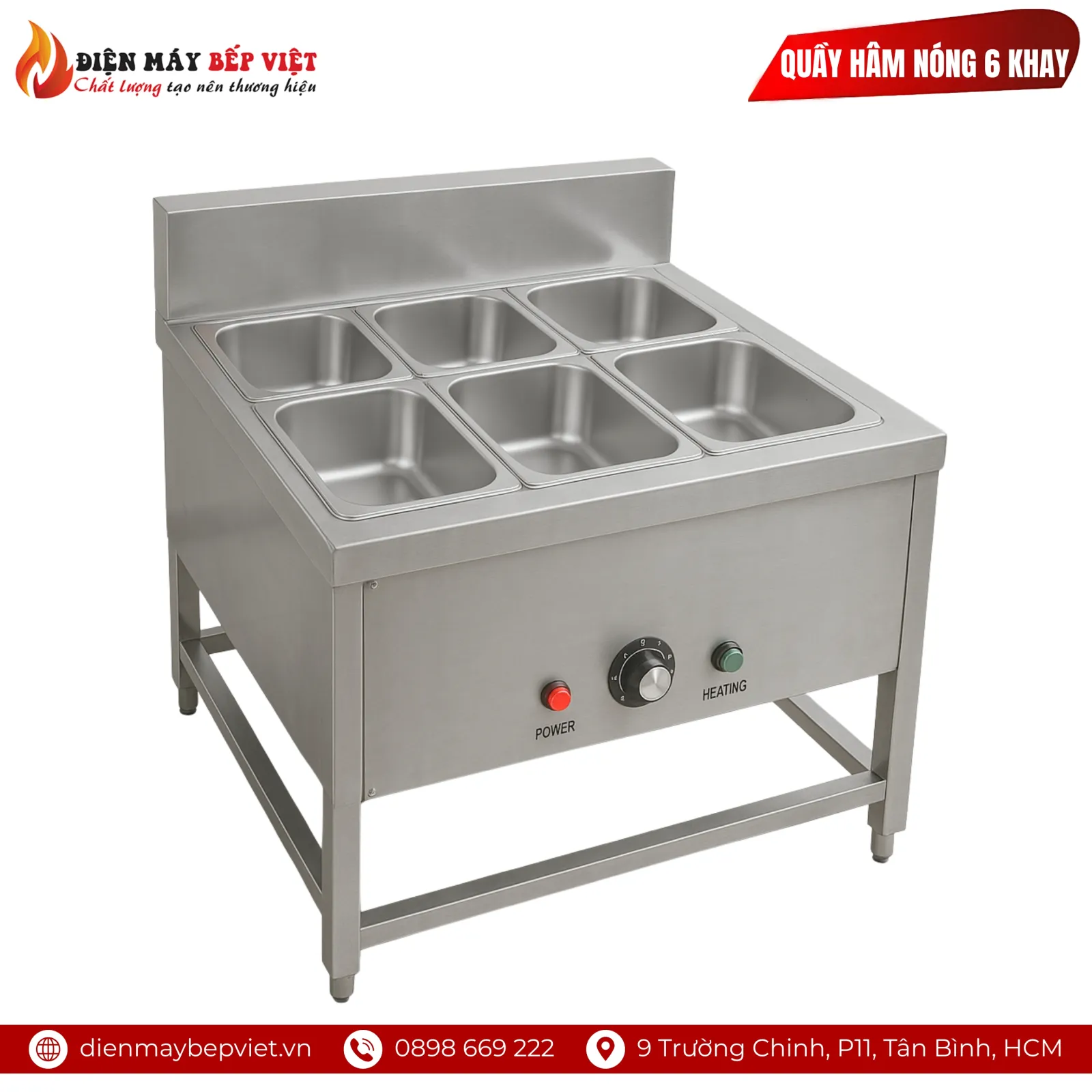 Quầy Hâm Nóng 6 Khay