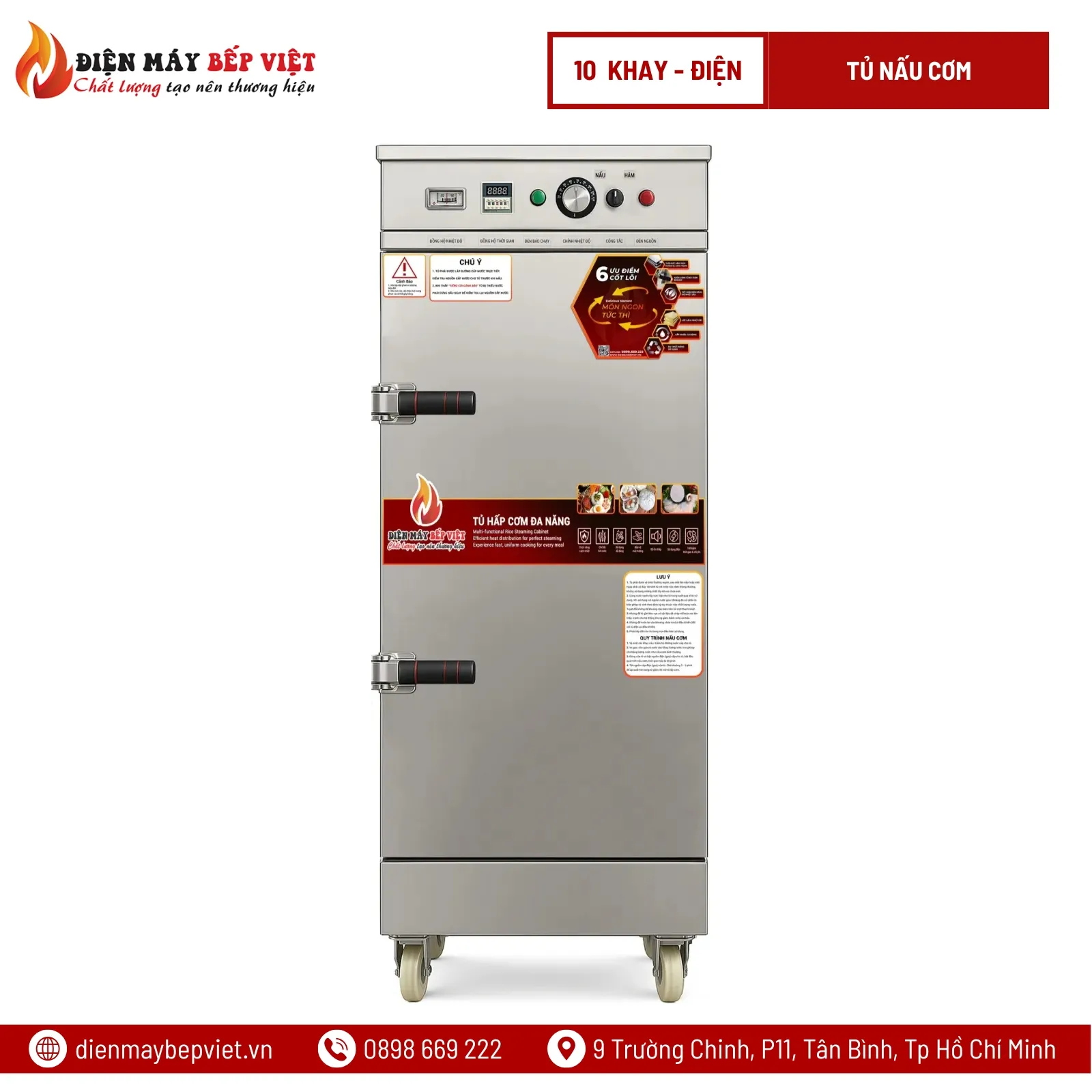Tủ Cơm 10 Khay Điện