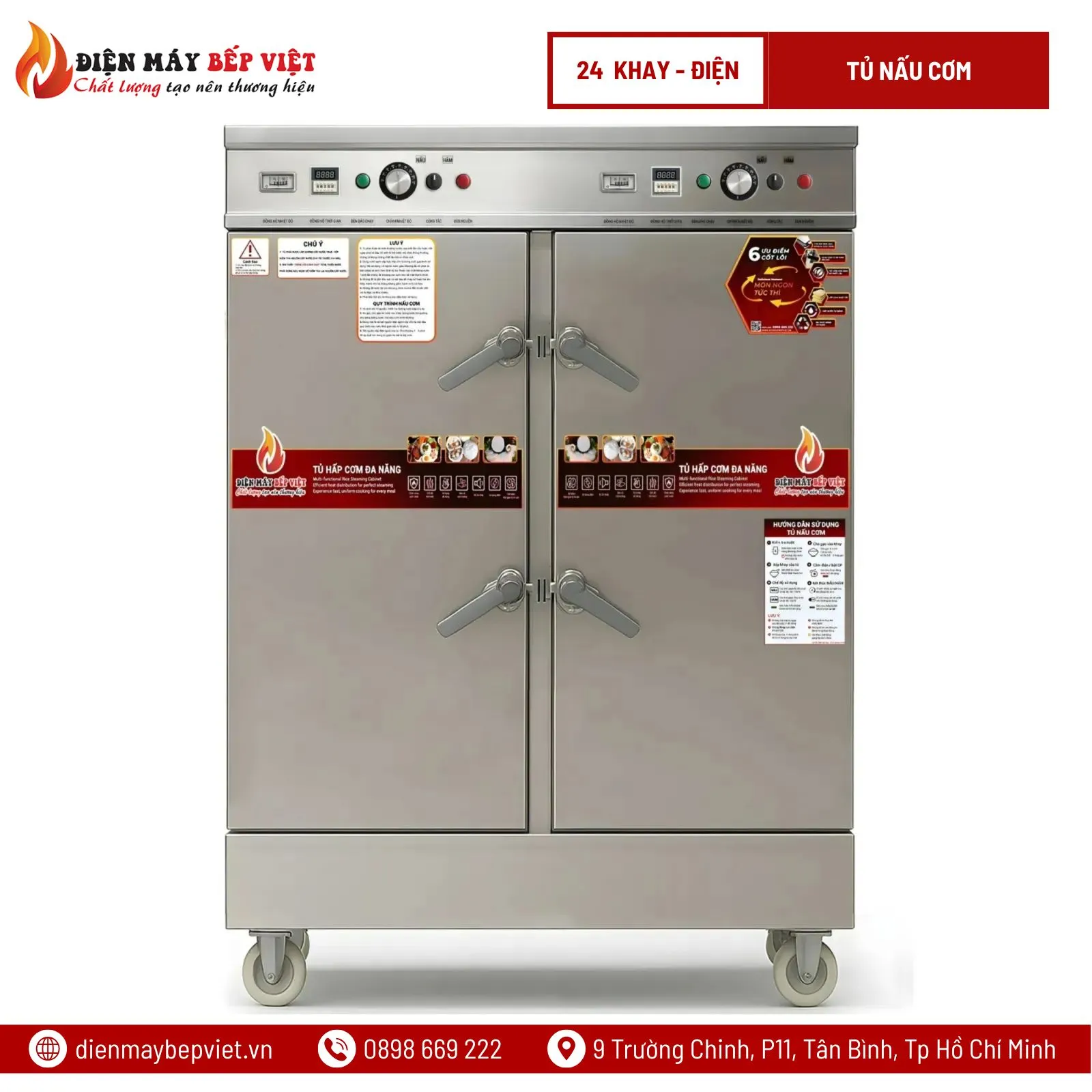 Tủ Cơm 24 Khay Điện