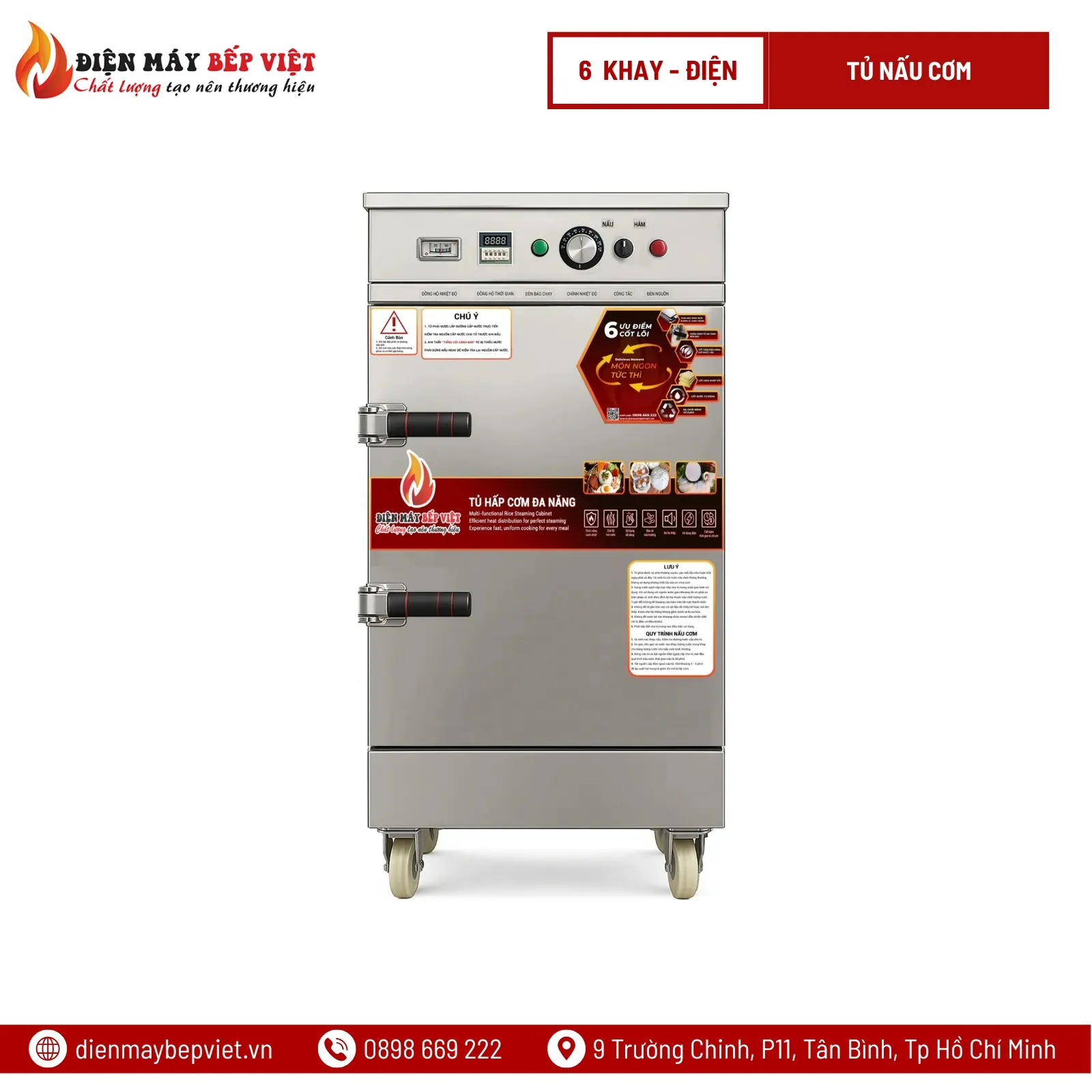 Tủ Cơm 6 Khay Điện