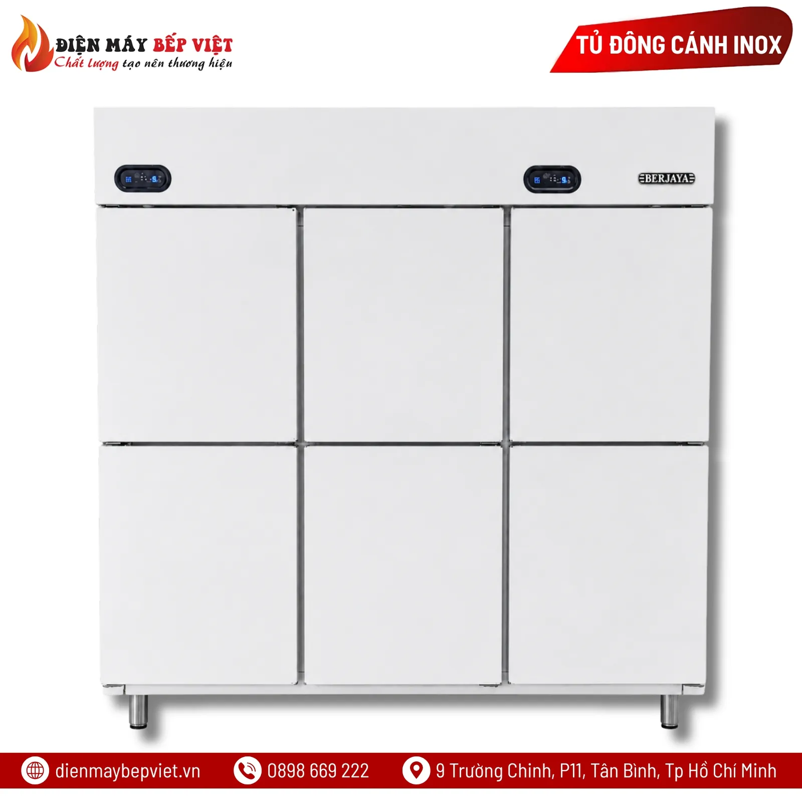 Tủ Đông Mát 6 Cánh Berjaya BSDU4C2F/Z