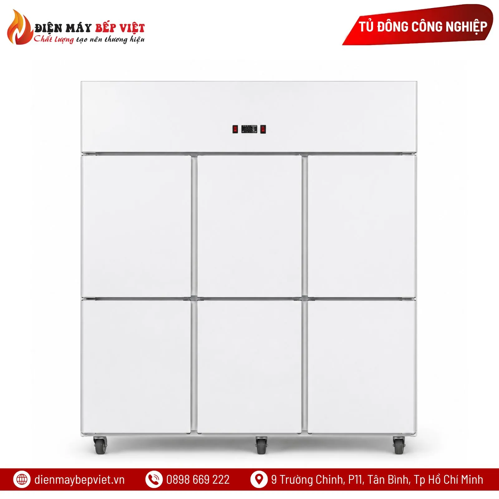 Tủ Đông Mát 6 Cánh Quạt Lạnh Snow Village SLLDZ4-1300LS