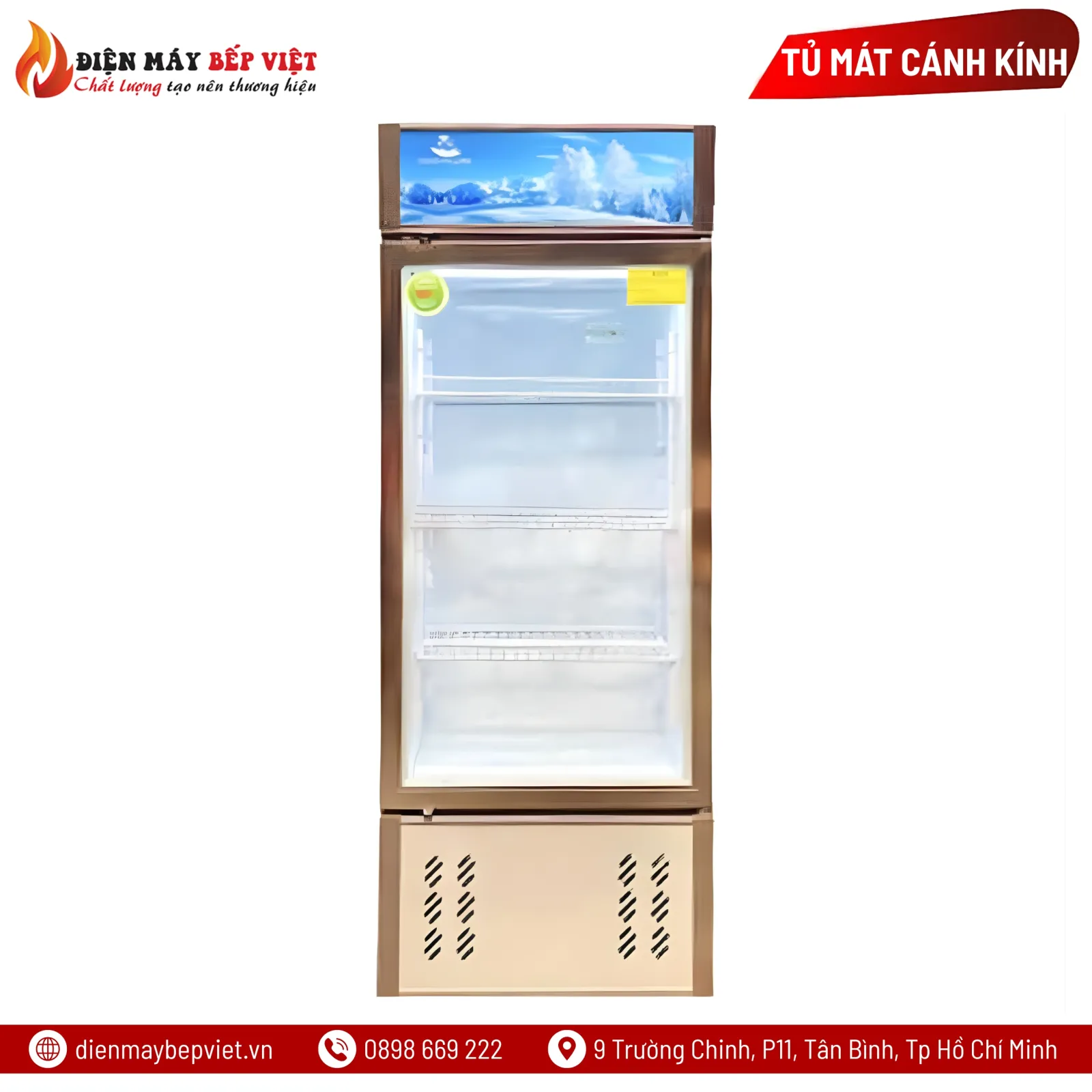 Tủ Mát 1 Cửa Kính LC-138