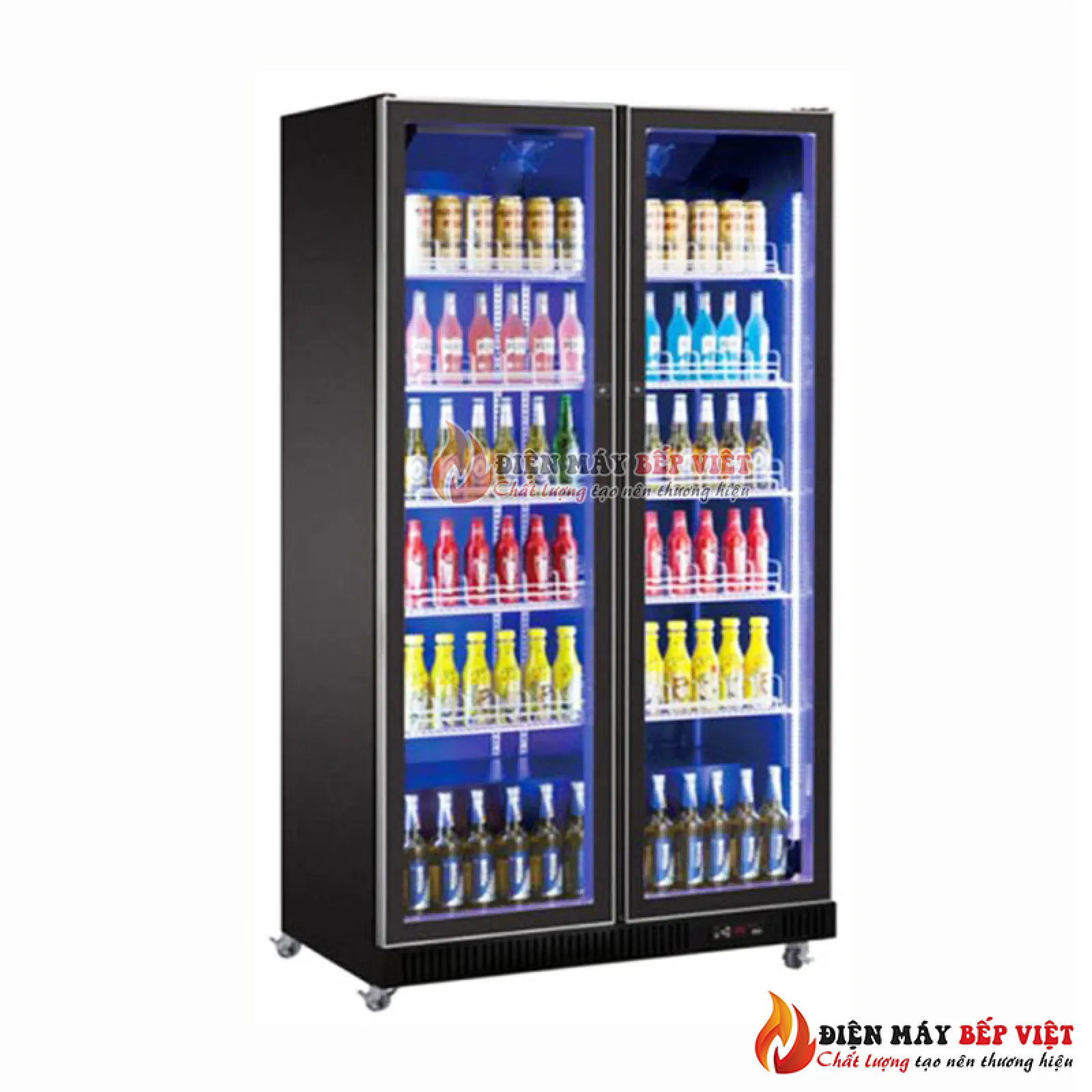 Tủ mát 2 cửa kính quạt lạnh LC-1200B