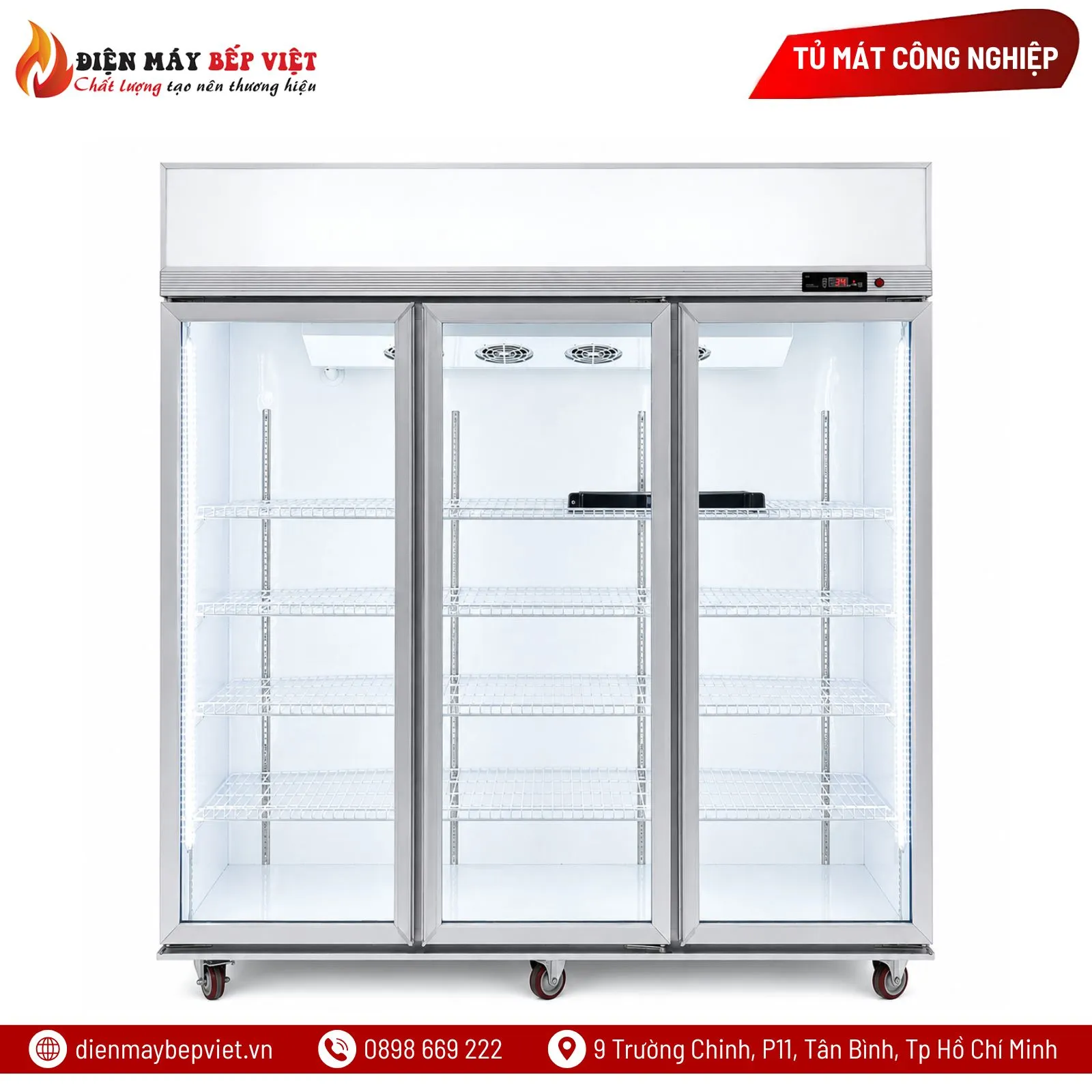 Tủ Mát 3 Cánh Lightcool LS-1200F/1600L