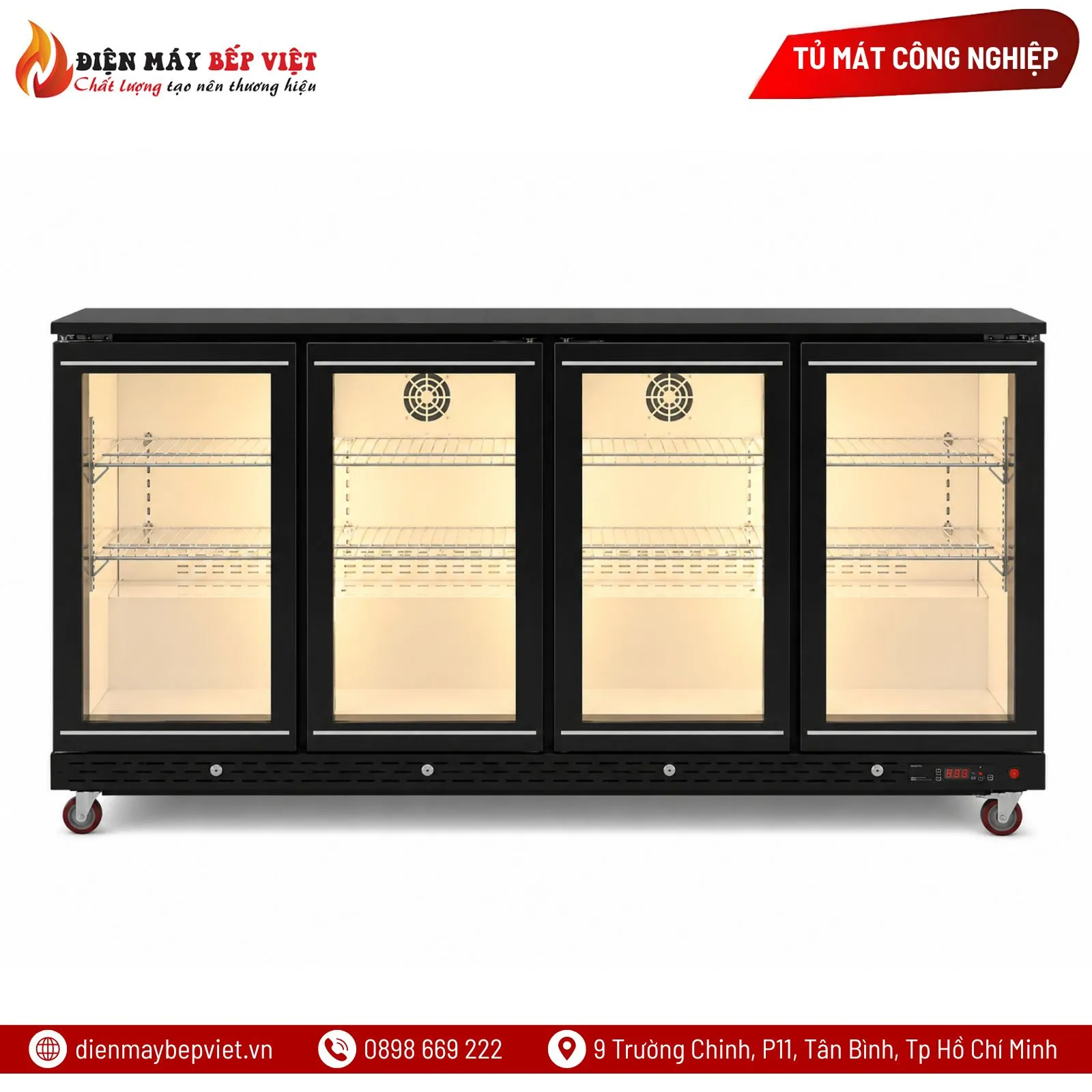 Tủ Mát Quầy Bar 4 cánh Lightcool LS-1800