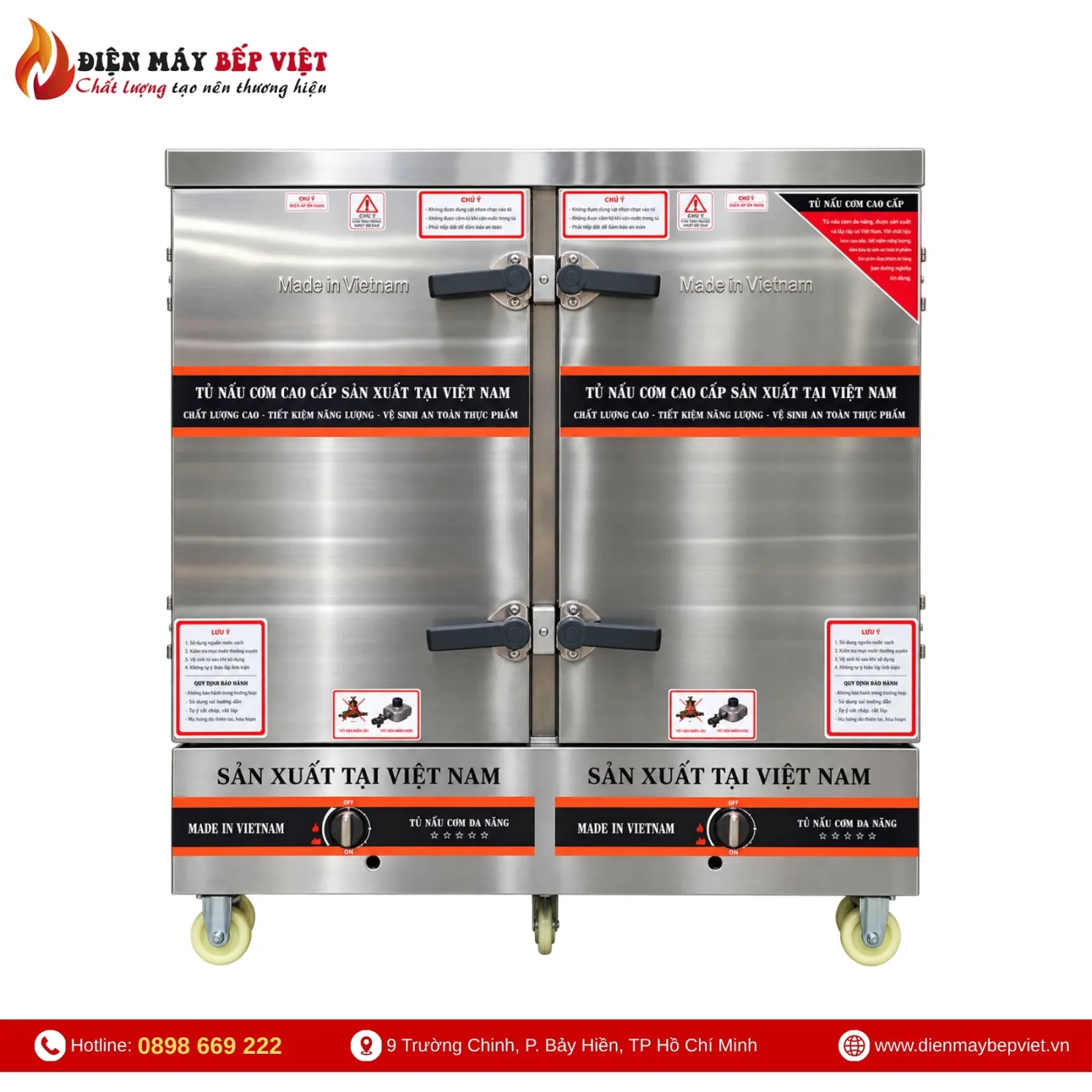 Tủ Nấu Cơm 24 Khay Gas