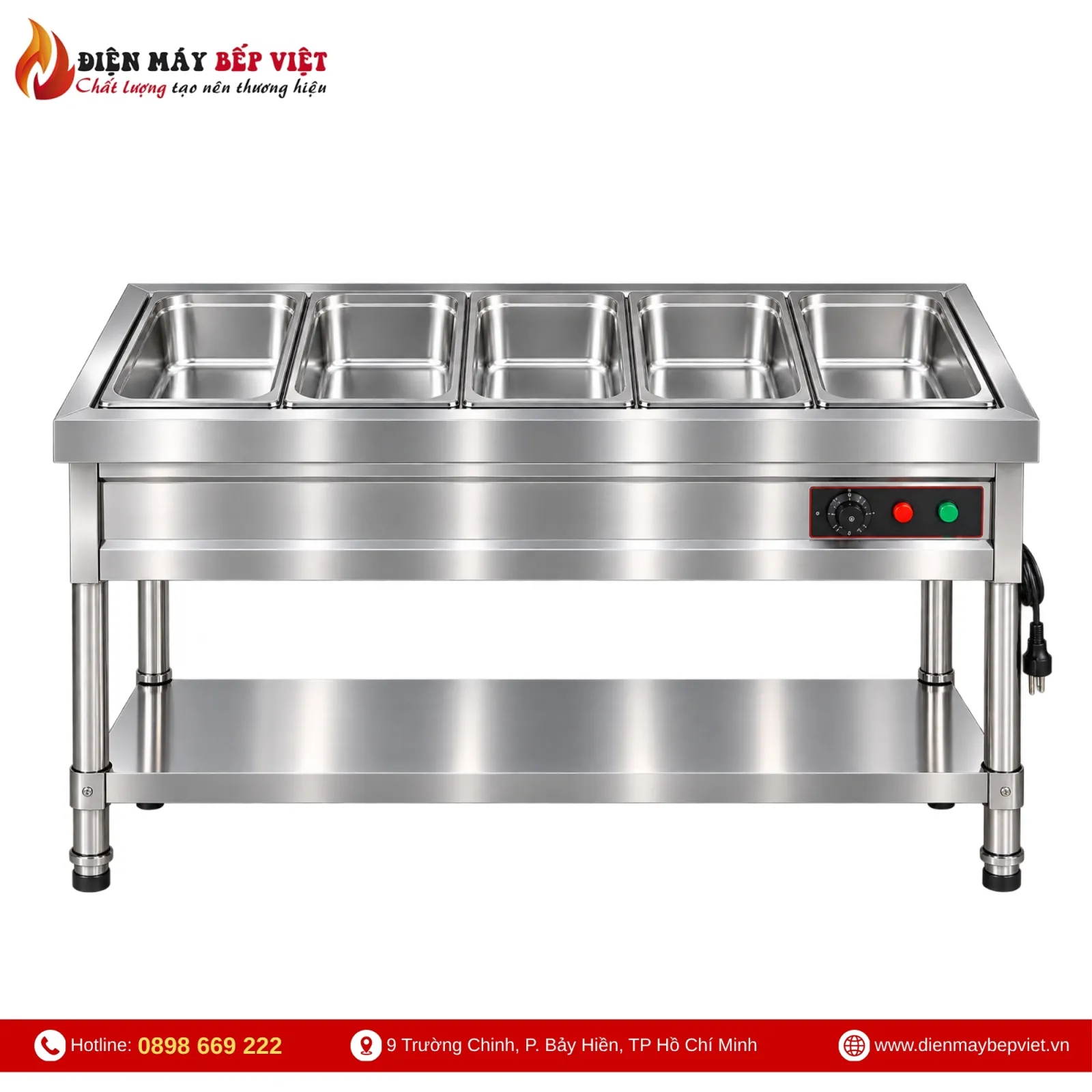 Tủ Quầy Giữ Nóng Thức Ăn 5 Khay 1/1