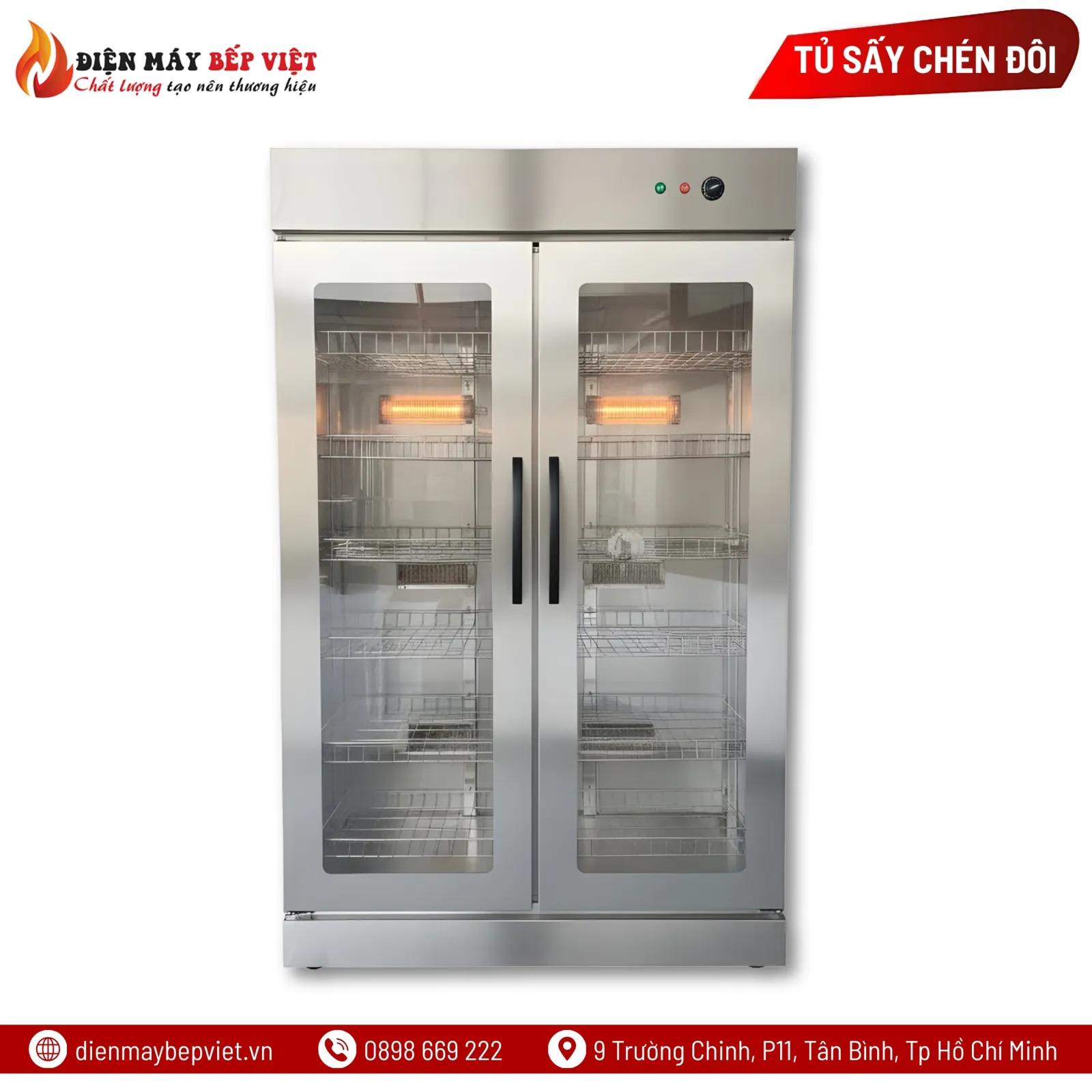 Tủ Sấy Chén Đôi BV