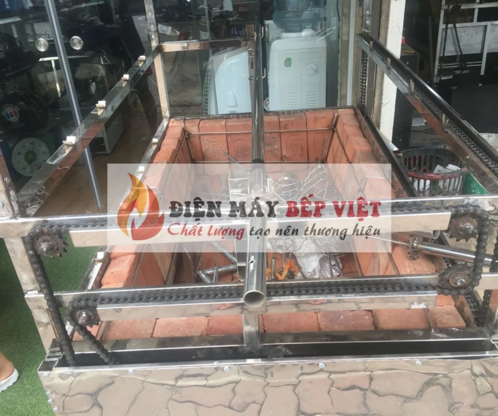 Thiết Bị Quay Gà Vịt + Gạch Chịu Nhiệt