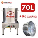 Nồi Hầm Xương 70L Inox 304, Nước Dùng Trong Veo, Siêu Bền Bỉ