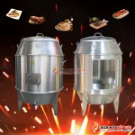 So sánh lò quay vịt inox và lò quay vịt bằng kính 80