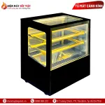 Tủ Bánh Mini Để Bàn 70cm Kính Vuông GB-100V (Màu Đen)