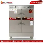 Tủ Cơm 24 Khay Điện Gas Inox 201