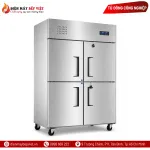 Tủ Đông Mát 4 Cánh Inox 201 Lạnh Trực Tiếp Lightcool LS-1200F-COI
