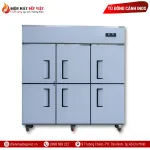Tủ Đông Mát 6 Cánh Inox 201 Lạnh Trực Tiếp Lightcool LS-1800-COIL