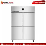Tủ Đông Mát Inox 4 Cánh 950L Quạt Lạnh Snow Village SLLDZ4-820LD/950L