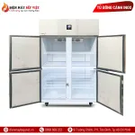 Tủ Đông Mát Inox 4 Cánh 950L Quạt Lạnh Snow Village SLLDZ4-820LD/950L