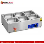 Tủ Giữ Nóng Thức Ăn Để Bàn 2 Hàng 6 Khay 1/2