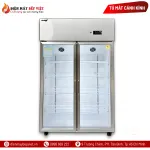 Tủ mát inox 2 cửa kính - Trực Tiếp LC-1200CF