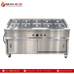 Tủ Quầy Giữ Nóng Thức Ăn 2 Hàng 10 Khay 1/2 (Không Cánh Tủ)