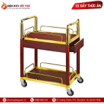Xe Đẩy Có Hộc Khung Vàng 2 Tầng A-055B