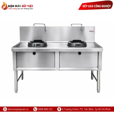 Bếp Á 2 Họng Bầu Gang