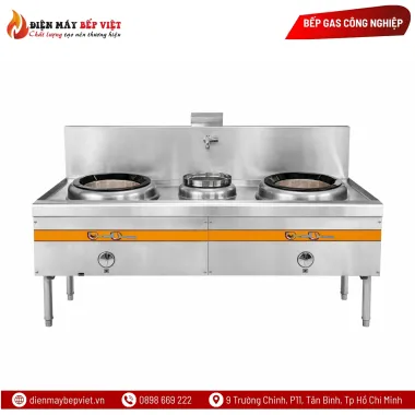 Bếp Á 2 họng có quạt thổi 1m5