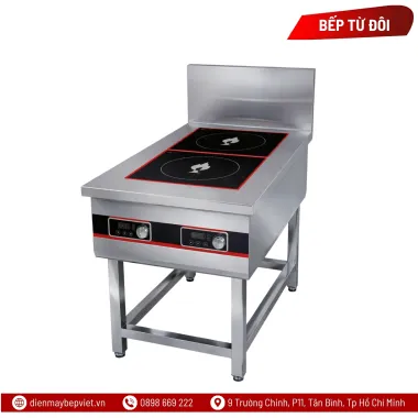 Bếp Âu 2 Điện Từ 5KW Chiều Dọc | Bếp Công Nghiệp Giá Tốt