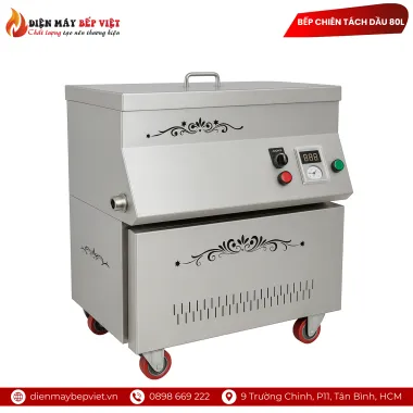 Bếp chiên tách dầu 80L Việt Nam