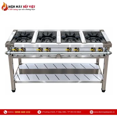 Bếp Gas Công Nghiệp 4 Họng Lớn