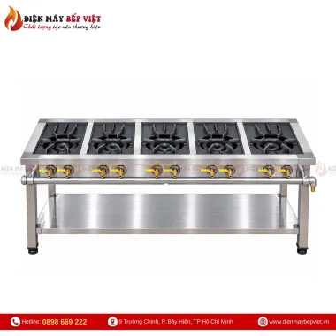 Bếp Gas Công Nghiệp 5 Họng Lớn