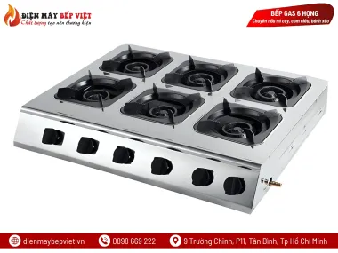 Bếp Gas Công Nghiệp 6 Họng BG06