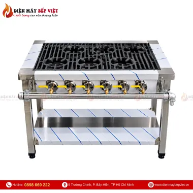 Bếp Gas Công Nghiệp 6 Họng Nhỏ