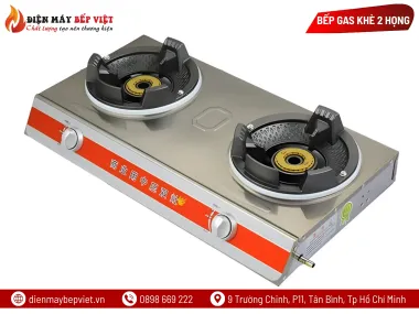 Bếp Gas Công Nghiệp Khè 2 Họng