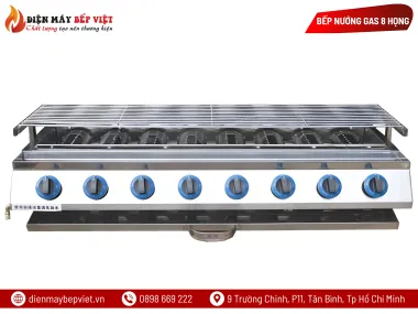 Bếp Nướng Gas 8 Họng Ngắn
