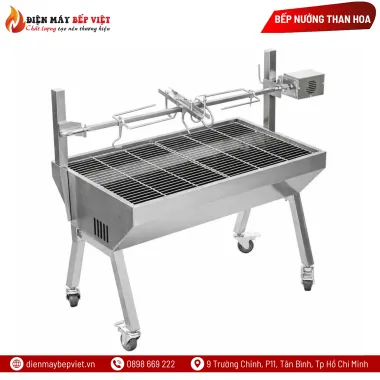 Bếp Nướng Than Hoa Motor Quay