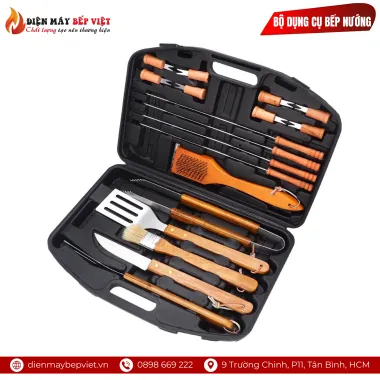 Bộ Dụng Cụ Bếp Nướng 18 Món Cao Cấp