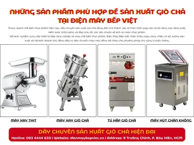 Dây Chuyền Sản Xuất Giò Chả Hiện Đại – Giải Pháp Tối Ưu Cho Cơ Sở Chế Biến Thực Phẩm