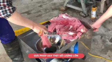 Giải pháp xay thịt số lượng lớn cho cơ sở chế biến thực phẩm