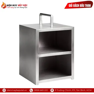 Giỏ Xách Bầu Than Inox